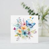 Whimsical Delights: Betoverde Tuin Verjaardag Kaar (Staand voorkant)