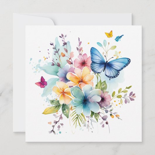 Whimsical Delights: Betoverde Tuin Verjaardag Kaar (Voorkant)