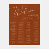 Whimsical Desert | Alfabetische zitplaatsen voor T Acryl Bord (Voorkant)