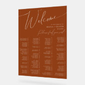 Whimsical Desert | Alfabetische zitplaatsen voor T Acryl Bord (Hoek)