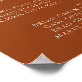 Whimsical Desert | Alfabetische zitplaatsen voor T Poster (Hoek)