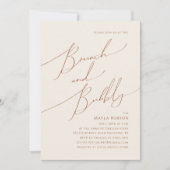 Whimsical Desert | Beige Brunch en Bubble Kaart (Voorkant)