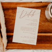 Whimsical Desert | Beige details Informatiekaartje