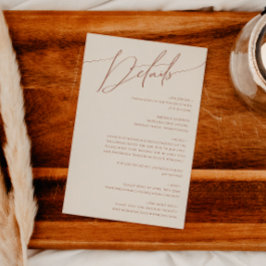 Whimsical Desert | Beige details Informatiekaartje