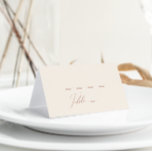 Whimsical Desert | Beige Folded Place Card Plaatskaartje<br><div class="desc">Deze witte woestijn | beige gevouwen plaatskaart is perfect voor je eenvoudige, rustige westerne beige en terracotta aardentonen bruiloft. Het neutrale aardeboho kleurenpalet is zuidwest met een modern retro-gevoel. Het manuscript is een delicate minimalistische handgeschreven kalligrafie die vrij elegant en romantisch is. Het product is bewerkbaar en beschikt over voldoende...</div>