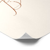 Whimsical Desert | Beige gastboek bordje Poster (Hoek)