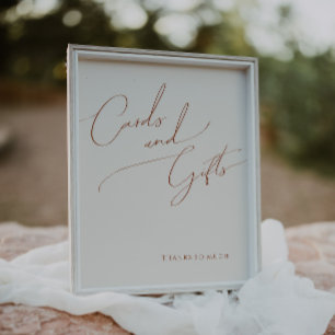 Whimsical Desert   Beige Kaarten en cadeaubonzen Poster