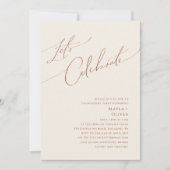 Whimsical Desert | Beige Let's Celebrate Kaart (Voorkant)