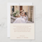 Whimsical Desert | Beige Platte Foto Bedankkaart (Achterkant)