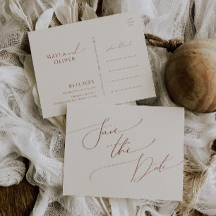 Whimsical Desert   Beige Save the Date Briefkaart