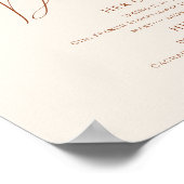 Whimsical Desert | Beige Signature Drinks Bord Poster (Hoek)
