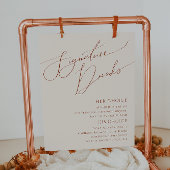 Whimsical Desert | Beige Signature Drinks Bordje Poster