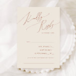 Whimsical Desert | Beige Song Request RSVP Card<br><div class="desc">Deze witte woestijn | Beige song request RSVP-kaart is perfect voor je eenvoudige rustige westerne beige en terracotta aardnoten bruiloft. Het neutrale aardeboho kleurenpalet is zuidwest met een modern retro-gevoel. Het manuscript is een delicate minimalistische handgeschreven kalligrafie die vrij elegant en romantisch is. Het product is bewerkbaar en beschikt over...</div>