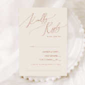 Whimsical Desert | Beige Song Request RSVP Card