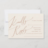 Whimsical Desert | Beige Song Request RSVP Card Kaartje (Voorkant)
