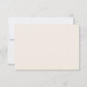 Whimsical Desert | Beige Song Request RSVP Card Kaartje (Achterkant)