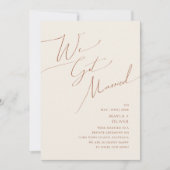 Whimsical Desert | Beige Trouw Aankondiging (Voorkant)