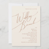 Whimsical Desert | Beige Trouw Brunch Kaart (Voorkant)