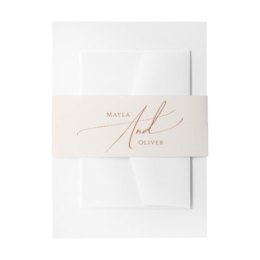 Whimsical Desert | Beige Uitnodigingen Wikkel (Voorkant Voorbeeld)