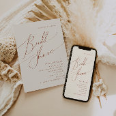 Whimsical Desert | Beige Vrijgezellenfeest Kaart