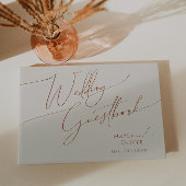 Whimsical Desert | Beige Wedding Guestbook Gastenboek