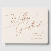 Whimsical Desert | Beige Wedding Guestbook Gastenboek (Voorkant)