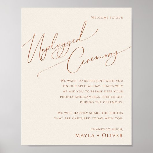 Whimsical Desert | Betige Unplugged Ceremony Poster (Voorkant)