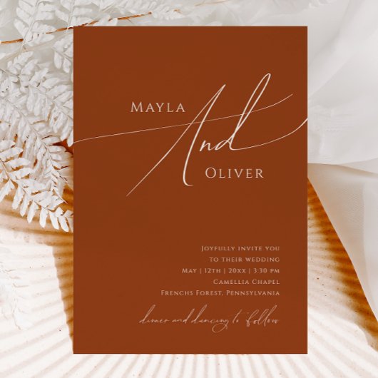 Whimsical Desert | Casual huwelijk in Terracotta Kaart