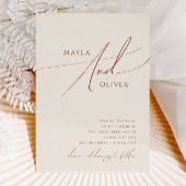 Whimsical Desert | Casual weddenschap tussen beige Kaart