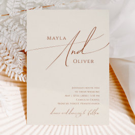 Whimsical Desert | Casual weddenschap tussen beige Kaart