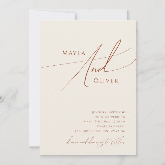 Whimsical Desert | Casual weddenschap tussen beige Kaart (Voorkant)