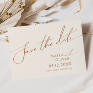 Whimsical Desert   Horizontaal beige Save The Date
