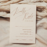 Whimsical Desert | Keuze uit het beige menu RSVP-k<br><div class="desc">Deze witte woestijn | De keuze voor beige menu's RSVP-kaart is perfect voor uw eenvoudige rustige, westerne beige en terracotta aardentonen bruiloft. Het neutrale aardeboho kleurenpalet is zuidwest met een modern retro-gevoel. Het manuscript is een delicate minimalistische handgeschreven kalligrafie die vrij elegant en romantisch is. Het product is bewerkbaar en...</div>