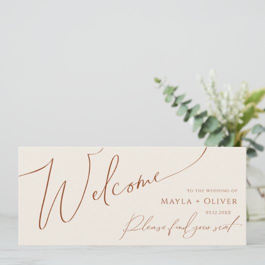 Whimsical Desert | Koptekst van beige-zitplaatskaa (Staand voorkant)