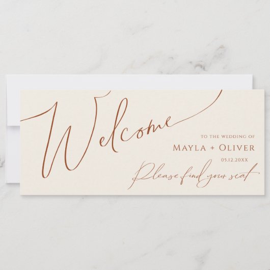 Whimsical Desert | Koptekst van beige-zitplaatskaa (Voorkant)