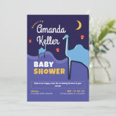 Whimsical Desert Night Baby shower Uitnodiging (Staand voorkant)