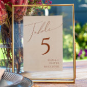 Whimsical Desert | Nummer beige tabel Kaart