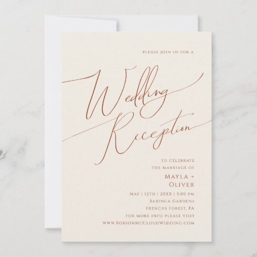 Whimsical Desert | Ontvangst van beige weddenschap Kaart (Voorkant)