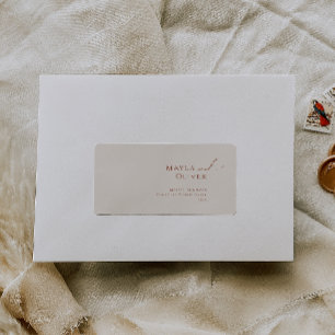 Whimsical Desert Retouradres beige RSVP Etiket