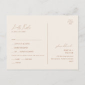 Whimsical Desert | RSVP-Briefkaart in het menu Rus (Achterkant)