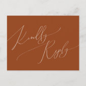 Whimsical Desert | RSVP-Briefkaart in het menu Rus (Voorkant)