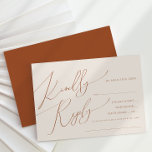 Whimsical Desert | RSVP-kaart voor Rust Song-aanvr RSVP Kaartje<br><div class="desc">Deze witte woestijn | Roestliedaanvraag RSVP-kaart is ideaal voor je eenvoudige, rustige westerne beige en terracotta-aardentonen bruiloft. Het neutrale aardeboho kleurenpalet is zuidwest met een modern retro-gevoel. Het manuscript is een delicate minimalistische handgeschreven kalligrafie die vrij elegant en romantisch is. Het product is bewerkbaar en beschikt over voldoende lege ruimte,...</div>