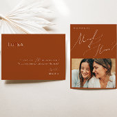 Whimsical Desert | Rust Photo Maid of Honor Kaart