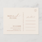 Whimsical Desert | Rust Save the Date Briefkaart (Achterkant)