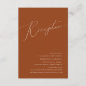 Whimsical Desert | Rust Wedding Reception Kaart (Voorkant)