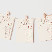 Whimsical Desert | Schema van het beige-tabelnumme