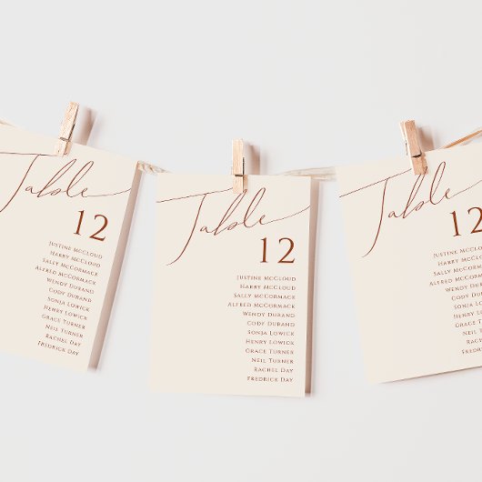 Whimsical Desert | Schema van het beige-tabelnumme