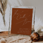 Whimsical Desert | Terracotta Deze kaars branden Poster