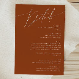 Whimsical Desert | Terracotta — Gegevens Informatiekaartje