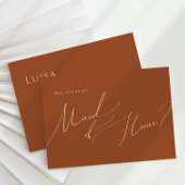 Whimsical Desert | Terracotta Maid of Honor Kaart